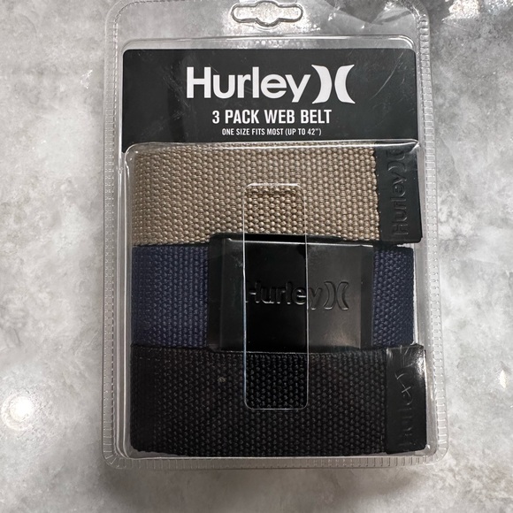 Hurley 3 pack web belt - NWT - Picture 8 of 8